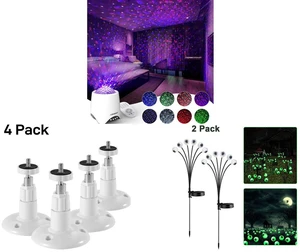Galaxy Star Ocean Projector with Bluetooth Speaker Remote Control and 4Pcs Wall Mount Stand Bracket for Arlo Pro Security Camera Indoor Outdoor, White and 2 Pack LED Solar Eyeballs Light Garden Outdoor Waterproof Halloween Decor Lamp Galaxy Star Ocean Projector with Bluetooth Speaker Remote Control and 4Pcs Wall Mount Stand Bracket for Arlo Pro Security Camera Indoor Outdoor, White and 2 Pack LED Solar Eyeballs Light Garden Outdoor Waterproof Halloween Decor Lamp
