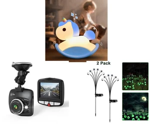 Rocking Unicorn Rainbow Night Light Touch 3 Brightness Levels Timer Bedside Lamp and Dash Cams Front Car Camera with Night Vision G-Sensor 1080P 2.4", Black and 2 Pack LED Solar Eyeballs Light Garden Outdoor Waterproof Halloween Decor Lamp Rocking Unicorn Rainbow Night Light Touch 3 Brightness Levels Timer Bedside Lamp and Dash Cams Front Car Camera with Night Vision G-Sensor 1080P 2.4", Black and 2 Pack LED Solar Eyeballs Light Garden Outdoor Waterproof Halloween Decor Lamp