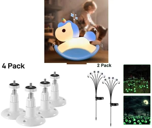 Rocking Unicorn Rainbow Night Light Touch 3 Brightness Levels Timer Bedside Lamp and 4Pcs Wall Mount Stand Bracket for Arlo Pro Security Camera Indoor Outdoor, White and 2 Pack LED Solar Eyeballs Light Garden Outdoor Waterproof Halloween Decor Lamp Rocking Unicorn Rainbow Night Light Touch 3 Brightness Levels Timer Bedside Lamp and 4Pcs Wall Mount Stand Bracket for Arlo Pro Security Camera Indoor Outdoor, White and 2 Pack LED Solar Eyeballs Light Garden Outdoor Waterproof Halloween Decor Lamp