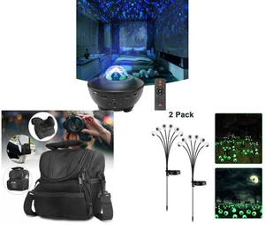Ocean Galaxy Star Projector - Night Light Speaker LED Lamp with Remote Control and Camera Protective Bag Shoulder Pouch Zipper Case for Nikon Canon Sony Rebel DSLR and 2 Pack LED Solar Eyeballs Light Garden Outdoor Waterproof Halloween Decor Lamp Ocean Galaxy Star Projector - Night Light Speaker LED Lamp with Remote Control and Camera Protective Bag Shoulder Pouch Zipper Case for Nikon Canon Sony Rebel DSLR and 2 Pack LED Solar Eyeballs Light Garden Outdoor Waterproof Halloween Decor Lamp