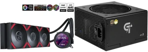 SAMA Q70 Black CPU Liquid Cooler, 360MM Liquid Water AIO CPU Cooler with 2.8" LCD Display, Magnetic Detachable, XT120 Modular Fans LCP Blade, Bonus Stands, 115X, 2011, 1200, 1700, AM4, AM5 AIO Cooler and SAMA GT750BK Black 80 PLUS Gold Fully Modular ATX Power Supply - ATX 3.1 & PCIe 5.1 Compliant - Japanese Capacitors - FDB Fan with Auto Speed Control - 5 Year Warranty SAMA Q70 Black CPU Liquid Cooler, 360MM Liquid Water AIO CPU Cooler with 2.8" LCD Display, Magnetic Detachable, XT120 Modular Fans LCP Blade, Bonus Stands, 115X, 2011, 1200, 1700, AM4, AM5 AIO Cooler and SAMA GT750BK Black 80 PLUS Gold Fully Modular ATX Power Supply - ATX 3.1 & PCIe 5.1 Compliant - Japanese Capacitors - FDB Fan with Auto Speed Control - 5 Year Warranty