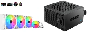 SAMA SI360 Liquid CPU Cooler 360mm Addressable RGB Pump PWM & FDB Fans AIO Water Cooler and SAMA B650 650W ATX 3.1 Power Supply, Cybenetics Bronze Certified, PCIe 5.1 Ready 12V-2x6 (450W), APFC LLC + DC-DC Design, 120mm Silent Fan, Non-Modular Gaming PC PSU SAMA SI360 Liquid CPU Cooler 360mm Addressable RGB Pump PWM & FDB Fans AIO Water Cooler and SAMA B650 650W ATX 3.1 Power Supply, Cybenetics Bronze Certified, PCIe 5.1 Ready 12V-2x6 (450W), APFC LLC + DC-DC Design, 120mm Silent Fan, Non-Modular Gaming PC PSU