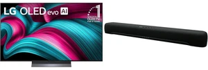 LG 55" OLED evo AI 4K C5 Smart TV w/Dolby Atmos, Vision, HDR10, AI Upscaling, Filmmaker Mode, Wow Orchestra, Alexa (OLED55C5PUA, 2025) + Yamaha SR-C20A Sound Bar w/Subwoofer, Bluetooth, Black LG 55" OLED evo AI 4K C5 Smart TV w/Dolby Atmos, Vision, HDR10, AI Upscaling, Filmmaker Mode, Wow Orchestra, Alexa (OLED55C5PUA, 2025) + Yamaha SR-C20A Sound Bar w/Subwoofer, Bluetooth, Black