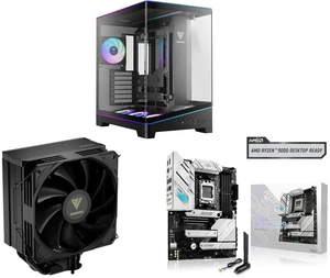 GAMDIAS Atlas P6 CG Mid-Tower Gaming PC: Mini-ITX, Micro-ATX, ATX, 4x120mm ARGB Fans, Curved Glass, Tool-Free, Type-C, 425mm GPU. Boreas E2-410 CPU Cooler: 4 Heat Pipes, 120mm Fan, LGA/AM Support. ASUS ROG Strix B650-A: AM5, DDR5, 3x M.2, P GAMDIAS Atlas P6 CG Mid-Tower Gaming PC: Mini-ITX, Micro-ATX, ATX, 4x120mm ARGB Fans, Curved Glass, Tool-Free, Type-C, 425mm GPU. Boreas E2-410 CPU Cooler: 4 Heat Pipes, 120mm Fan, LGA/AM Support. ASUS ROG Strix B650-A: AM5, DDR5, 3x M.2, P