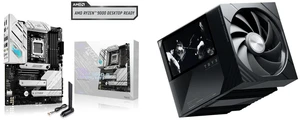 ASUS ROG Strix B650-A Gaming WiFi ATX motherboard: AMD B650 AM5, Ryzen™ 9000/8000/7000, 12+2 power stages, DDR5, 3x M.2, PCIe® 4.0, 2.5G LAN, WiFi 6E, USB 3.2 Gen 2x2 Type-C®, Aura Sync. TRYX TURRIS 620 CPU Cooler: 5.0" IPS screen, 280w TDP ASUS ROG Strix B650-A Gaming WiFi ATX motherboard: AMD B650 AM5, Ryzen™ 9000/8000/7000, 12+2 power stages, DDR5, 3x M.2, PCIe® 4.0, 2.5G LAN, WiFi 6E, USB 3.2 Gen 2x2 Type-C®, Aura Sync. TRYX TURRIS 620 CPU Cooler: 5.0" IPS screen, 280w TDP