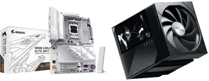 GIGABYTE B850 AORUS ELITE WIFI7 ICE AMD AM5 LGA 1718 Motherboard, ATX, DDR5, 3x M.2, PCIe 5.0, USB-C, WIFI7, 2.5GbE LAN, EZ-Latch, 5-Year Warranty; TRYX TURRIS 620 CPU Air Cooler, 5.0" IPS Screen, 280w TDP, Dual Tower, KANALI Fans, Intel LG GIGABYTE B850 AORUS ELITE WIFI7 ICE AMD AM5 LGA 1718 Motherboard, ATX, DDR5, 3x M.2, PCIe 5.0, USB-C, WIFI7, 2.5GbE LAN, EZ-Latch, 5-Year Warranty; TRYX TURRIS 620 CPU Air Cooler, 5.0" IPS Screen, 280w TDP, Dual Tower, KANALI Fans, Intel LG