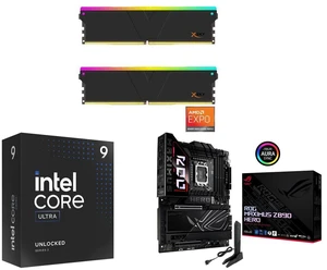 V-COLOR Manta XSky DDR5 32GB (2x16GB) 6400MHz CL32 RGB Memory, AMD EXPO, Intel Core Ultra 9 285K, Arrow Lake 24-Core, LGA 1851, 125W, ASUS ROG MAXIMUS Z890 HERO, DDR5, WiFi 7, PCIe 5.0, Thunderbolt 4, AI Overclocking V-COLOR Manta XSky DDR5 32GB (2x16GB) 6400MHz CL32 RGB Memory, AMD EXPO, Intel Core Ultra 9 285K, Arrow Lake 24-Core, LGA 1851, 125W, ASUS ROG MAXIMUS Z890 HERO, DDR5, WiFi 7, PCIe 5.0, Thunderbolt 4, AI Overclocking