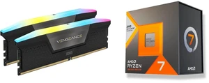 CORSAIR Vengeance RGB 32GB (2 x 16GB) 288-Pin PC RAM DDR5 6400 (PC5 51200) Desktop Memory Model CMH32GX5M2N6400C36 AMD Ryzen 7 7700X3D - Ryzen 7000 Series Raphael (Zen 4) 8-Core 4.0 GHz Socket AM5 120W Desktop Processor CORSAIR Vengeance RGB 32GB (2 x 16GB) 288-Pin PC RAM DDR5 6400 (PC5 51200) Desktop Memory Model CMH32GX5M2N6400C36 AMD Ryzen 7 7700X3D - Ryzen 7000 Series Raphael (Zen 4) 8-Core 4.0 GHz Socket AM5 120W Desktop Processor