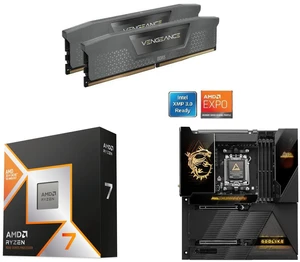 CORSAIR Vengeance 64GB DDR5 5600 RAM, AMD Ryzen 7 9800X3D 8-Core 5.2GHz, MSI MEG X870E GODLIKE E-ATX, supports Ryzen 9000/8000/7000, AM5, DDR5, M.2 & PCIe 5.0, USB4, Wi-Fi 7, 10G LAN CORSAIR Vengeance 64GB DDR5 5600 RAM, AMD Ryzen 7 9800X3D 8-Core 5.2GHz, MSI MEG X870E GODLIKE E-ATX, supports Ryzen 9000/8000/7000, AM5, DDR5, M.2 & PCIe 5.0, USB4, Wi-Fi 7, 10G LAN