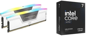 CORSAIR Vengeance RGB 32GB (2 x 16GB) 288-Pin PC RAM DDR5 6400 (PC5 51200) Desktop Memory Model CMH32GX5M2N6400C36W Intel Core Ultra 7 270K Plus Processor 24 cores (8 P-cores + 16 E-cores) up to 5.5 GHz BX80768270K CORSAIR Vengeance RGB 32GB (2 x 16GB) 288-Pin PC RAM DDR5 6400 (PC5 51200) Desktop Memory Model CMH32GX5M2N6400C36W Intel Core Ultra 7 270K Plus Processor 24 cores (8 P-cores + 16 E-cores) up to 5.5 GHz BX80768270K