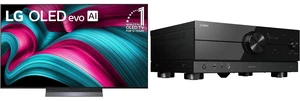 LG 55" OLED evo AI 4K C5 Smart TV w/Dolby Atmos, Vision, HDR10, AI Upscaling, Filmmaker Mode, Alexa (OLED55C5PUA, 2025) Yamaha RX-A2A 7.2-Channel AV Receiver - 8K/4K HDMI, eARC, Dolby Atmos, DTS:X, Wi-Fi, Bluetooth, MusicCast LG 55" OLED evo AI 4K C5 Smart TV w/Dolby Atmos, Vision, HDR10, AI Upscaling, Filmmaker Mode, Alexa (OLED55C5PUA, 2025) Yamaha RX-A2A 7.2-Channel AV Receiver - 8K/4K HDMI, eARC, Dolby Atmos, DTS:X, Wi-Fi, Bluetooth, MusicCast