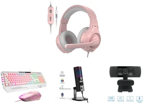 INMISS Pink Wired Gaming Headset 3.5mm Over Ear Headphones Adjustable Headband Microphone Volume Control for PC Laptop PS4 PS5 Switch and INMISS Wired Gaming Keyboard and Mouse Combo, 104 Keys Pink White Mixed Rainbow RGB Backlit Mechanical Feel Keyboard, Ergonomic RGB Gaming Mouse, Full Size USB Keyboard Set for PC Laptop Desktop and INMISS USB Gaming Microphone RGB Condenser Mic 3 Polar Patterns ENC Dual Noise Cancelling 3.5mm Zero Latency Monitoring Jack Streaming Podcast Recording and 1080p HD Fixed Focus Webcam, USB Camera with Microphone Free Cover Slide, Mini Plug and Play Video Calling Computer Camera, Built-in Mic, Flexible Rotatable Clip(The Tripod not included) INMISS Pink Wired Gaming Headset 3.5mm Over Ear Headphones Adjustable Headband Microphone Volume Control for PC Laptop PS4 PS5 Switch and INMISS Wired Gaming Keyboard and Mouse Combo, 104 Keys Pink White Mixed Rainbow RGB Backlit Mechanical Feel Keyboard, Ergonomic RGB Gaming Mouse, Full Size USB Keyboard Set for PC Laptop Desktop and INMISS USB Gaming Microphone RGB Condenser Mic 3 Polar Patterns ENC Dual Noise Cancelling 3.5mm Zero Latency Monitoring Jack Streaming Podcast Recording and 1080p HD Fixed Focus Webcam, USB Camera with Microphone Free Cover Slide, Mini Plug and Play Video Calling Computer Camera, Built-in Mic, Flexible Rotatable Clip(The Tripod not included)