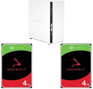 QNAP TS-233-US Network Storage 2 x Seagate IronWolf ST4000VN006 4TB 5400 RPM 256MB Cache SATA 6.0Gb/s 3.5" Internal Hard Drive HDD QNAP TS-233-US Network Storage 2 x Seagate IronWolf ST4000VN006 4TB 5400 RPM 256MB Cache SATA 6.0Gb/s 3.5" Internal Hard Drive HDD