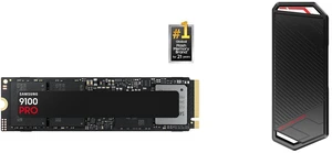SAMSUNG 9100 PRO 8TB PCIe 5.0 x4 V NAND TLC SSD for AI, Gaming, Workstations (MZ-VAP8T0B/AM) ASUS ROG STRIX Arion Aluminum M.2 NVMe SSD Enclosure, USB 3.2 Gen 2 Type-C, Fits PCIe 2280/2260/2242/2230 M/B+M Key SAMSUNG 9100 PRO 8TB PCIe 5.0 x4 V NAND TLC SSD for AI, Gaming, Workstations (MZ-VAP8T0B/AM) ASUS ROG STRIX Arion Aluminum M.2 NVMe SSD Enclosure, USB 3.2 Gen 2 Type-C, Fits PCIe 2280/2260/2242/2230 M/B+M Key
