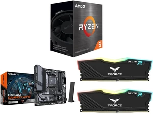CPU MB MEM Combo - AMD Ryzen 5 5500 bundle with GIGABYTE B550M GAMING X WIFI6 and Team T-Force Delta RGB 16GB (2 x 8GB) Memory CPU MB MEM Combo - AMD Ryzen 5 5500 bundle with GIGABYTE B550M GAMING X WIFI6 and Team T-Force Delta RGB 16GB (2 x 8GB) Memory