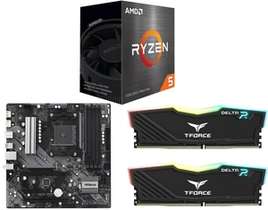 CPU MB MEM Combo - AMD Ryzen 5 5500 bundle with ASRock B550M Phantom Gaming 4 Motherboard and Team T-Force Delta RGB 16GB (2 x 8GB) Memory CPU MB MEM Combo - AMD Ryzen 5 5500 bundle with ASRock B550M Phantom Gaming 4 Motherboard and Team T-Force Delta RGB 16GB (2 x 8GB) Memory