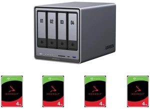 Ugreen DXP4800 PRO NAS 4 x Seagate IronWolf ST4000VN006 4TB 5400 RPM 256MB Cache SATA 6.0Gb/s 3.5" Internal Hard Drive HDD Ugreen DXP4800 PRO NAS 4 x Seagate IronWolf ST4000VN006 4TB 5400 RPM 256MB Cache SATA 6.0Gb/s 3.5" Internal Hard Drive HDD