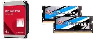 WD Red Plus 4TB 3.5" 5400RPM SATA Internal Hard Disk Drive - WD40EFZZ G.SKILL Ripjaws Series 32GB (2 x 16GB) 260-Pin DDR4 SO-DIMM DDR4 3200 (PC4 25600) Laptop Memory Model F4-3200C22D-32GRS WD Red Plus 4TB 3.5" 5400RPM SATA Internal Hard Disk Drive - WD40EFZZ G.SKILL Ripjaws Series 32GB (2 x 16GB) 260-Pin DDR4 SO-DIMM DDR4 3200 (PC4 25600) Laptop Memory Model F4-3200C22D-32GRS