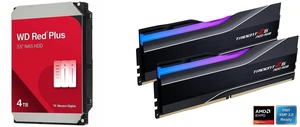 WD Red Plus 4TB 3.5" 5400RPM SATA Internal Hard Disk Drive - WD40EFZZ G.SKILL Trident Z5 Neo RGB Series AMD EXPO 32GB (2 x 16GB) 288-Pin PC RAM DDR5 6000 (PC5 48000) Desktop Memory Model F5-6000J3038F16GX2-TZ5NR WD Red Plus 4TB 3.5" 5400RPM SATA Internal Hard Disk Drive - WD40EFZZ G.SKILL Trident Z5 Neo RGB Series AMD EXPO 32GB (2 x 16GB) 288-Pin PC RAM DDR5 6000 (PC5 48000) Desktop Memory Model F5-6000J3038F16GX2-TZ5NR
