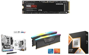 SSD Motherboard Memory CPU Combo - SAMSUNG MZ-V9P2T0B/AM Bundle with ASRock X870 Pro RS WiFi and Corsair CMH32GX5M2D6000Z38 and AMD Ryzen 7 9800X3D SSD Motherboard Memory CPU Combo - SAMSUNG MZ-V9P2T0B/AM Bundle with ASRock X870 Pro RS WiFi and Corsair CMH32GX5M2D6000Z38 and AMD Ryzen 7 9800X3D
