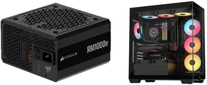 CORSAIR RMe Series RM1000e 1000 W Power Supply CORSAIR 3500X RS-R ARGB Mid-Tower PC Case – 3x Pre-Installed RS120-R ARGB Fans – GPU Anti-Sag Arm – Tempered Glass – Fits up to 10x 120mm Fans – Reverse Connection Motherboard Compatible CORSAIR RMe Series RM1000e 1000 W Power Supply CORSAIR 3500X RS-R ARGB Mid-Tower PC Case – 3x Pre-Installed RS120-R ARGB Fans – GPU Anti-Sag Arm – Tempered Glass – Fits up to 10x 120mm Fans – Reverse Connection Motherboard Compatible