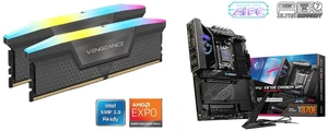 CORSAIR Vengeance RGB 64GB (2x32GB) DDR5 6000 Desktop RAM, Model CMH64GX5M2D6000Z40; MSI MPG X870E CARBON WIFI ATX Motherboard, supports AMD Ryzen 9000/8000/7000, AM5, DDR5, PCIe 5.0, M.2 Gen5, Wi-Fi 7, 5G LAN CORSAIR Vengeance RGB 64GB (2x32GB) DDR5 6000 Desktop RAM, Model CMH64GX5M2D6000Z40; MSI MPG X870E CARBON WIFI ATX Motherboard, supports AMD Ryzen 9000/8000/7000, AM5, DDR5, PCIe 5.0, M.2 Gen5, Wi-Fi 7, 5G LAN