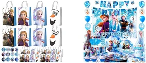 24pcs Frozen Party Favor Bags+24pcs Frozen Stickers for Kids Frozen Goodie Bags & Frozen Gift Bag & Frozen Birthday Party Favors Boxes and Frozen Birthday Party Supplies,124pcs Frozen Party Decorations&Tableware Set - Frozen Plates Napkins Cups Tablecloth Banner Backdrop,Frozen Balloons etc Frozen Themed Birthday Party Supplies 24pcs Frozen Party Favor Bags+24pcs Frozen Stickers for Kids Frozen Goodie Bags & Frozen Gift Bag & Frozen Birthday Party Favors Boxes and Frozen Birthday Party Supplies,124pcs Frozen Party Decorations&Tableware Set - Frozen Plates Napkins Cups Tablecloth Banner Backdrop,Frozen Balloons etc Frozen Themed Birthday Party Supplies