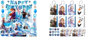 Frozen Birthday Party Supplies,124pcs Frozen Party Decorations&Tableware Set - Frozen Plates Napkins Cups Tablecloth Banner Backdrop,Frozen Balloons etc Frozen Themed Birthday Party Supplies and 24pcs Frozen Party Favor Bags+24pcs Frozen Stickers for Kids Frozen Goodie Bags & Frozen Gift Bag & Frozen Birthday Party Favors Boxes Frozen Birthday Party Supplies,124pcs Frozen Party Decorations&Tableware Set - Frozen Plates Napkins Cups Tablecloth Banner Backdrop,Frozen Balloons etc Frozen Themed Birthday Party Supplies and 24pcs Frozen Party Favor Bags+24pcs Frozen Stickers for Kids Frozen Goodie Bags & Frozen Gift Bag & Frozen Birthday Party Favors Boxes