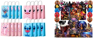 Stitch Party Favor Bags, Stitch Birthday Favor Bags Set - 16 Pcs Stitch Candy Bags, Stitch Party Bags for Boys/Girls Kids Stitch Themed Birthday Party Decoration Supplies and Fnaf Birthday Party Supplies, 112pcs Five Nights at Freddy's Birthday Decorations & Tableware Set - Fnaf Party Plates and Cups Tablecloth Backdrop Banner Balloon etc Fnaf Birthday Decorations for Kids Stitch Party Favor Bags, Stitch Birthday Favor Bags Set - 16 Pcs Stitch Candy Bags, Stitch Party Bags for Boys/Girls Kids Stitch Themed Birthday Party Decoration Supplies and Fnaf Birthday Party Supplies, 112pcs Five Nights at Freddy's Birthday Decorations & Tableware Set - Fnaf Party Plates and Cups Tablecloth Backdrop Banner Balloon etc Fnaf Birthday Decorations for Kids