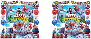 114 Pcs Spiderman Birthday Decorations and Party Tableware Set - Spiderman Decorations Balloons Banners and Spiderman Tablecloths Plates Cups Napkins etc Little Spiderman and Friends Party Supplies 114 Pcs Spiderman Birthday Decorations and Party Tableware Set - Spiderman Decorations Balloons Banners and Spiderman Tablecloths Plates Cups Napkins etc Little Spiderman and Friends Party Supplies