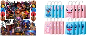 Fnaf Birthday Party Supplies, 112pcs Five Nights at Freddy's Birthday Decorations & Tableware Set - Fnaf Party Plates and Cups Tablecloth Backdrop Banner Balloon etc Fnaf Birthday Decorations for Kids and Stitch Party Favor Bags, Stitch Birthday Favor Bags Set - 16 Pcs Stitch Candy Bags, Stitch Party Bags for Boys/Girls Kids Stitch Themed Birthday Party Decoration Supplies Fnaf Birthday Party Supplies, 112pcs Five Nights at Freddy's Birthday Decorations & Tableware Set - Fnaf Party Plates and Cups Tablecloth Backdrop Banner Balloon etc Fnaf Birthday Decorations for Kids and Stitch Party Favor Bags, Stitch Birthday Favor Bags Set - 16 Pcs Stitch Candy Bags, Stitch Party Bags for Boys/Girls Kids Stitch Themed Birthday Party Decoration Supplies