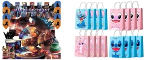 Godzilla Party Supplies,112 Pcs Godzilla Birthday Decorations & Tableware Set - Godzilla Birthday Plates Cups Tablecloth and Godzilla Balloons Backgdrop etc. Godzilla Party Decorations for Boys/Girls and Stitch Party Favor Bags, Stitch Birthday Favor Bags Set - 16 Pcs Stitch Candy Bags, Stitch Party Bags for Boys/Girls Kids Stitch Themed Birthday Party Decoration Supplies Godzilla Party Supplies,112 Pcs Godzilla Birthday Decorations & Tableware Set - Godzilla Birthday Plates Cups Tablecloth and Godzilla Balloons Backgdrop etc. Godzilla Party Decorations for Boys/Girls and Stitch Party Favor Bags, Stitch Birthday Favor Bags Set - 16 Pcs Stitch Candy Bags, Stitch Party Bags for Boys/Girls Kids Stitch Themed Birthday Party Decoration Supplies