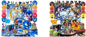 Sonic Birthday Decorations, 99 Pcs Sonic Party Decorations & Sonic Party Tableware Set - Sonic Decorations Banners Balloons Backdrop Napkins Tablecloth and Other Sonic Birthday Party Supplies for Kids and Naruto Birthday Party Supplies, 112 Pcs Naruto Party Decorations & Tableware Sets - Naruto Cake Toppers Backdrop Plates Tablecloth etc. Naruto Party Supplies for Kids Sonic Birthday Decorations, 99 Pcs Sonic Party Decorations & Sonic Party Tableware Set - Sonic Decorations Banners Balloons Backdrop Napkins Tablecloth and Other Sonic Birthday Party Supplies for Kids and Naruto Birthday Party Supplies, 112 Pcs Naruto Party Decorations & Tableware Sets - Naruto Cake Toppers Backdrop Plates Tablecloth etc. Naruto Party Supplies for Kids