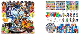 Naruto Birthday Party Supplies, 112 Pcs Naruto Party Decorations & Tableware Sets - Naruto Cake Toppers Backdrop Plates Tablecloth etc. Naruto Party Supplies for Kids and Sonic Party Favors for Kids, 110 Pcs Sonic Birthday Party Favors Set - Sonic Gift Bags Key Chains Stickers Slap Bands Seals etc Sonic Party Supplies for Sonic Birthday Decorations Naruto Birthday Party Supplies, 112 Pcs Naruto Party Decorations & Tableware Sets - Naruto Cake Toppers Backdrop Plates Tablecloth etc. Naruto Party Supplies for Kids and Sonic Party Favors for Kids, 110 Pcs Sonic Birthday Party Favors Set - Sonic Gift Bags Key Chains Stickers Slap Bands Seals etc Sonic Party Supplies for Sonic Birthday Decorations