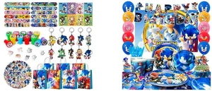 Sonic Party Favors for Kids, 110 Pcs Sonic Birthday Party Favors Set - Sonic Gift Bags Key Chains Stickers Slap Bands Seals etc Sonic Party Supplies for Sonic Birthday Decorations and Sonic Birthday Decorations, 99 Pcs Sonic Party Decorations & Sonic Party Tableware Set - Sonic Decorations Banners Balloons Backdrop Napkins Tablecloth and Other Sonic Birthday Party Supplies for Kids Sonic Party Favors for Kids, 110 Pcs Sonic Birthday Party Favors Set - Sonic Gift Bags Key Chains Stickers Slap Bands Seals etc Sonic Party Supplies for Sonic Birthday Decorations and Sonic Birthday Decorations, 99 Pcs Sonic Party Decorations & Sonic Party Tableware Set - Sonic Decorations Banners Balloons Backdrop Napkins Tablecloth and Other Sonic Birthday Party Supplies for Kids