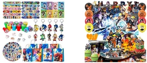 Sonic Party Favors for Kids, 110 Pcs Sonic Birthday Party Favors Set - Sonic Gift Bags Key Chains Stickers Slap Bands Seals etc Sonic Party Supplies for Sonic Birthday Decorations and Naruto Birthday Party Supplies, 112 Pcs Naruto Party Decorations & Tableware Sets - Naruto Cake Toppers Backdrop Plates Tablecloth etc. Naruto Party Supplies for Kids Sonic Party Favors for Kids, 110 Pcs Sonic Birthday Party Favors Set - Sonic Gift Bags Key Chains Stickers Slap Bands Seals etc Sonic Party Supplies for Sonic Birthday Decorations and Naruto Birthday Party Supplies, 112 Pcs Naruto Party Decorations & Tableware Sets - Naruto Cake Toppers Backdrop Plates Tablecloth etc. Naruto Party Supplies for Kids