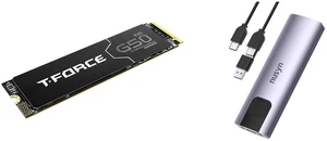SSD Hard Drive / SSD Enclosures Combo - Team Group TM8FGQ004T0C129 Bundle with NUSYN NSE20GRK SSD Hard Drive / SSD Enclosures Combo - Team Group TM8FGQ004T0C129 Bundle with NUSYN NSE20GRK