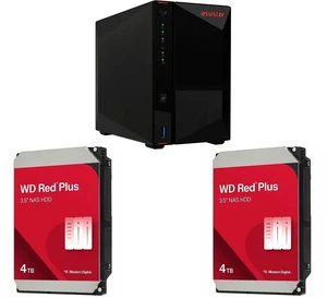 Asustor Nimbustor 2 Gen2 AS5402T 2 Bay NAS, Quad-Core 2.0GHz CPU, Dual 2.5GbE Ports, 4GB DDR4, Four M.2 SSD Slots (Diskless) 2 x WD Red Plus 4TB 3.5" 5400RPM SATA Internal Hard Disk Drive - WD40EFZZ Asustor Nimbustor 2 Gen2 AS5402T 2 Bay NAS, Quad-Core 2.0GHz CPU, Dual 2.5GbE Ports, 4GB DDR4, Four M.2 SSD Slots (Diskless) 2 x WD Red Plus 4TB 3.5" 5400RPM SATA Internal Hard Disk Drive - WD40EFZZ