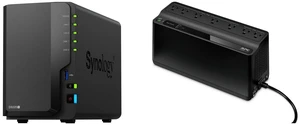 Synology 2-bay DiskStation DS225+ (Diskless) APC BE600M1 Back-UPS 600VA, 120V, 1 USB charging port, 7 NEMA outlets (2 surge) - Tower - 10 Hour Recharge - 3.20 Minute Stand-by - 120 V Input - 120 V AC Output Synology 2-bay DiskStation DS225+ (Diskless) APC BE600M1 Back-UPS 600VA, 120V, 1 USB charging port, 7 NEMA outlets (2 surge) - Tower - 10 Hour Recharge - 3.20 Minute Stand-by - 120 V Input - 120 V AC Output