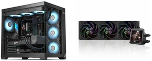 PCCOOLER CPS C3 T700 PC Case, Dual-Chamber Mid-Tower ATX Case, High-Airflow Computer Case, BTF Motherboard Supports, Sturdy Tempered Glass Front & Side Panels, Black (Fans Not Included) and PCCOOLER CPS DT360 ARGB Display AIO CPU Liquid Cooler, 360mm Radiator, 320W TDP, Customizable & Magnetic 3.4" IPS LCD Display, Ceramic Bearing, for Intel LGA 1851/1700/1200/115X & AMD AM5/AM4, Black PCCOOLER CPS C3 T700 PC Case, Dual-Chamber Mid-Tower ATX Case, High-Airflow Computer Case, BTF Motherboard Supports, Sturdy Tempered Glass Front & Side Panels, Black (Fans Not Included) and PCCOOLER CPS DT360 ARGB Display AIO CPU Liquid Cooler, 360mm Radiator, 320W TDP, Customizable & Magnetic 3.4" IPS LCD Display, Ceramic Bearing, for Intel LGA 1851/1700/1200/115X & AMD AM5/AM4, Black
