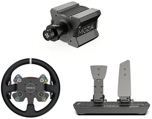 MOZA R12 V2 Direct Drive Wheel Base MOZA CS V2P Steering Wheel MOZA SR-P Two Pedals (No Clutch)