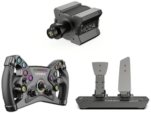 MOZA R12 V2 Direct Drive Wheel Base MOZA Racing KS Steering Wheel MOZA SR-P Two Pedals (No Clutch)