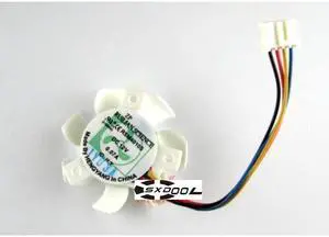 For NVIDIA GeForce 310 video card fan XINRUILIAN RSM4010S 12V 0.07A 4 wires 4 pins pwm