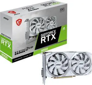 MSI GeForce RTX 3050 VENTUS 2X XS WHITE 8G OC GDDR6 PCI Express Gen 4.0