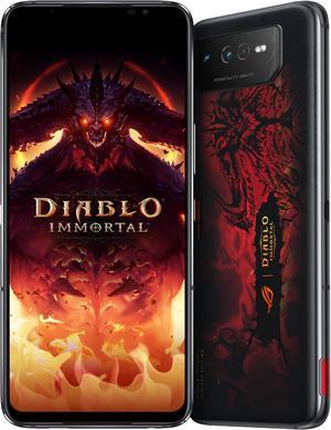 ASUS ROG Phone 6 Diablo Immortal Edition Cell Phone, US Version, 16GB + 512GB, Unlocked Phone, 6.78 FHD+ 165Hz, 6000mAh Battery, 50MP/13MP/5MP Triple Camera, 12MP Front, 5G LTE Dual SIM, AI2201-16G51