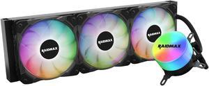 Raidmax Tornado All-in-1 ARGB LED CPU Liquid Cooler with ARGB Fans ARGB Water Block ARGB Light Controller