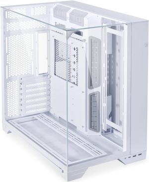 LIAN LI O11 Vision White Aluminum  Steel  Tempered Glass ATX Mid Tower Computer Case  O11VW