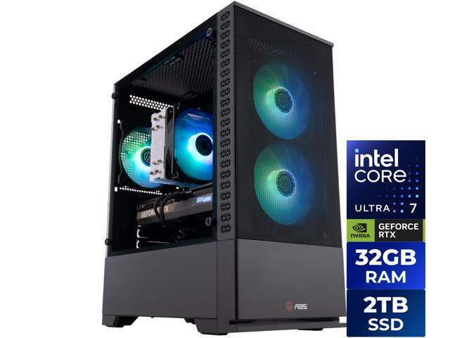 ABS Cyclone Aqua Gaming PC - Windows 11 - Intel Core Ultra 7 265KF - Nvidia GeForce RTX 5070 12GB - DLSS 4 - 32GB DDR5 6000 - 2TB M.2 SSD