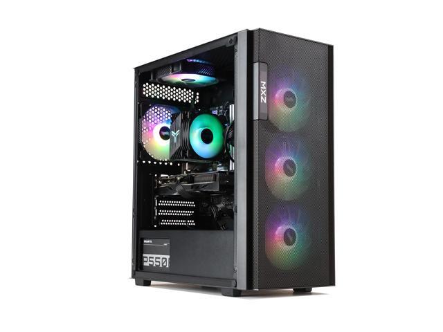 MXZ Gaming PC Computer I5 11600KF, RTX4060Ti,16GB DDR4, NVME M2 1T, 6RGB Fans,Windows 11 Pro Ready to use, Gamer Desktop Computer(I5 11600F|