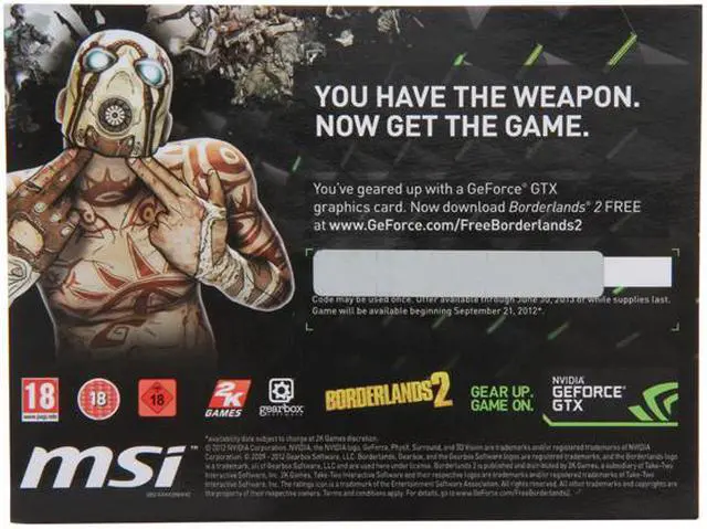 Main image of MSI Gift - Borderlands2 - OEM